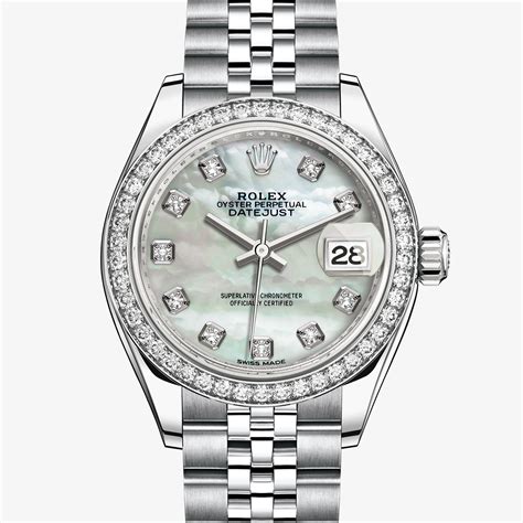 rolex datejust lady usato offerte acciaio oro bianco oyster|Rolex Donna Ref 69174.